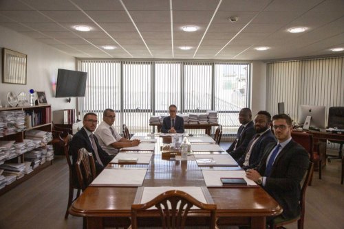 The Deputy Chief Minister Dr Joseph Garcia yesterday received a delegation from the Commonwealth Enterprise 